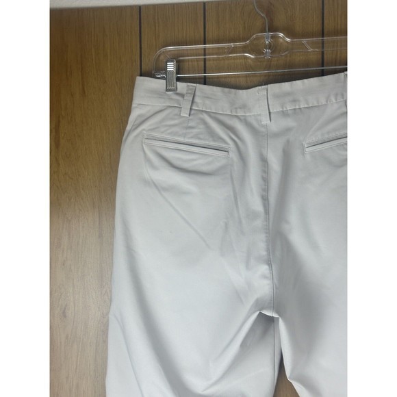 Skechers Go Golf Pants Mens Size 35 Light Beige Khaki Flat Front Pockets - Picture 15 of 16